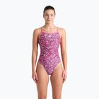 Badeanzug Damen arena Pink Dahlia Lace Back shocking pink/multi