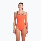 Einteiliger Damen-Badeanzug arena Lace Back Solid bright coral/plum