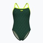 Arena Monogram Challenge Back dark sage multi/artic lime einteiliger Badeanzug für Damen