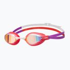 Arena Air-Speed Mirror Schwimmbrille gelbes Kupfer/helle Koralle/Pflaume