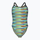 Einteiliger Badeanzug arena Racing Stripe Xcriss Cross schwarz multi/schwarz