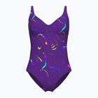 Einteiliger Damen-Badeanzug arena Abyss U Back multi plum/plum