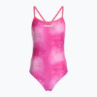 Einteiler Badeanzug Damen arena Tie-Dye Challenge Back Allover shocking pink multi/shocking pink