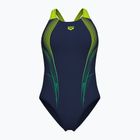 Badeanzug Damen arena Blast V Back navy/artic lime