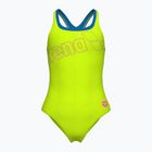 Badeanzug Damen arena Logo Swim Pro artic lime/blue china