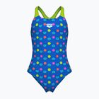 Badeanzug Kinder arena Multiple Dot Swim Pro Back multi blue/artic lime
