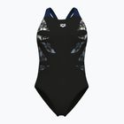Badeanzug Damen arena Graphic V Back black/navy