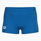 Kinder arena Logo Swim Boxershorts Short blau river/weiß