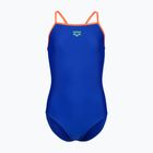 Kinder Badeanzug arena Light Drop Solid neon blue/team orange/team orange