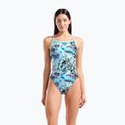 Damen-Einteiler Badeanzug arena Earth View Xcriss Cross water multi/water