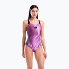 Damen-Einteiler Badeanzug arena Peacock Swim Pro Back multi pink/black