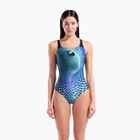 Damen-Einteiler Badeanzug arena Peacock Swim Pro Back multi green/black