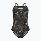 Kinder Badeanzug arena Fireflow Lightdrop Back black/team black