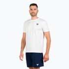 Herren Tennisshirt Tecnifibre Graphic Tee Stretch white