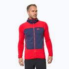 Herrenpullover Millet Fusion Grid Hoodie red