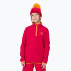 Sweatshrit Hoodie Kinder Rossignol Jr Strawpile Fleece Fz ruby red