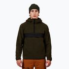 Herren-Fleece-Anorak Rossignol Alltrack Anorak Fleece olive shadow