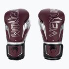 Venum Elite Evo burgunder/silberne Boxhandschuhe