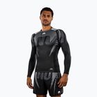 Herren Langarm-Rashguard Venum Adrenaline Rashguard black/silver grey