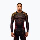 Herren-Langarm-Rashguard Venum Quetzal Fury Rashguard black/fury red/tangerine