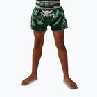 Kinder-Trainingsshorts Venum Inferno Muay Thai forest green/off white