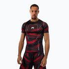 Herren-Rashguard Venum Matupa Short Sleeve black/red/silver