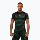 Herren-Rashguard Venum Matupa Short Sleeve black/green/gold