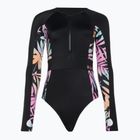 Einteiliger Badeanzug für Damen ROXY Active Onesie 2021 anthracite zebra jungle