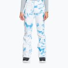 Damen Snowboardhose ROXY Chloe Kim azurblau Wolken