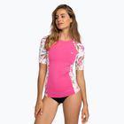 Women's ROXY Lycra Bedrucktes weißes Happy Tropical Badeshirt