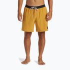 Herren Quiksilver Original Straight 17 senffarbene Badeshorts