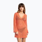 Roxy Love Coastline Beach Damen V-Ausschnitt Kleid apricot brandy