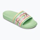ROXY Slippy II grün gestreifte Damen Flip-Flops