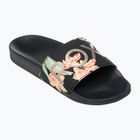 ROXY Slippy II Damen Flip-Flops schwarz/grüner Druck