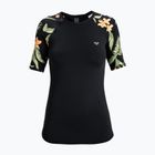 Damen-Badeshirt ROXY Lycra Bedruckt anthrazit Inselflucht