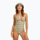 Damen-Badeanzug ROXY Dreamer HI oil green say it with stripes