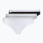 Damen-Slips Lacoste 8F1338 3 Paar black/white/silver chine