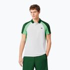 Tennis Poloshirt Herren Lacoste Polo DH8963 white/liamone green
