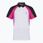 Tennis Poloshirt Herren Lacoste Polo DH8963 white/malva black