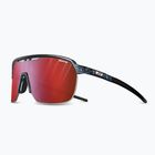 Julbo Frequency Reactiv 0-3 High Contrast translu blau/schwarz/rot flash Sonnenbrille
