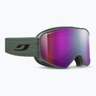 Skibrille Julbo Cyclon Reactiv High Contrast dark green/flash purple