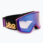 Skibrille Julbo Launcher Reactiv High Contrast pink/ black/ flash blue