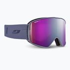 Skibrille Julbo Launcher Reactiv High Contrast dark blue/flash purple