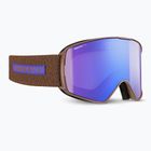 Skibrille Julbo Launcher Reactiv High Contrast brown/flash blue