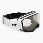 Skibrille Julbo Hit OTG Reactiv High Contrast white/black/flash purple