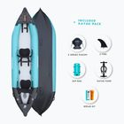 AQUADESIGN 2-Personen aufblasbares Kajak Koloa 360 cm blau/schwarz
