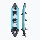 AQUADESIGN Koloa 400 cm blau/schwarzes aufblasbares 3-Personen-Kajak