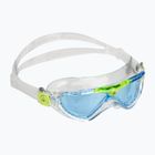 Aquasphere Vista transparent/hellgrün/blaue Kinderschwimmmaske MS5630031LB