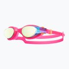 Kinderschwimmbrille TYR Vesi Mirrored gold/ rosa/ rosa