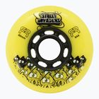 Inlinerrollen FR Skates Street Invaders Wheels 80mm/84A X4 yellow/black